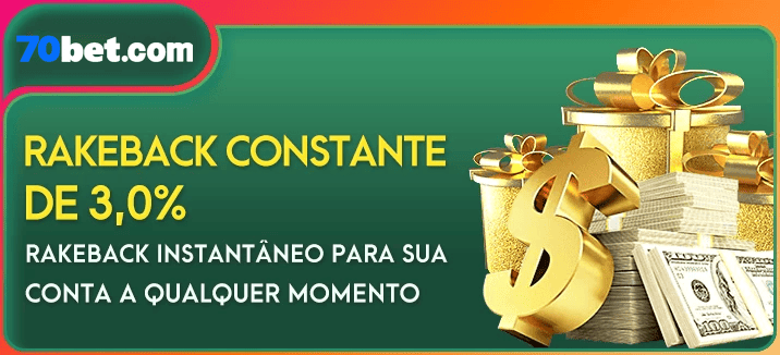 Bônus e prêmios 70BET